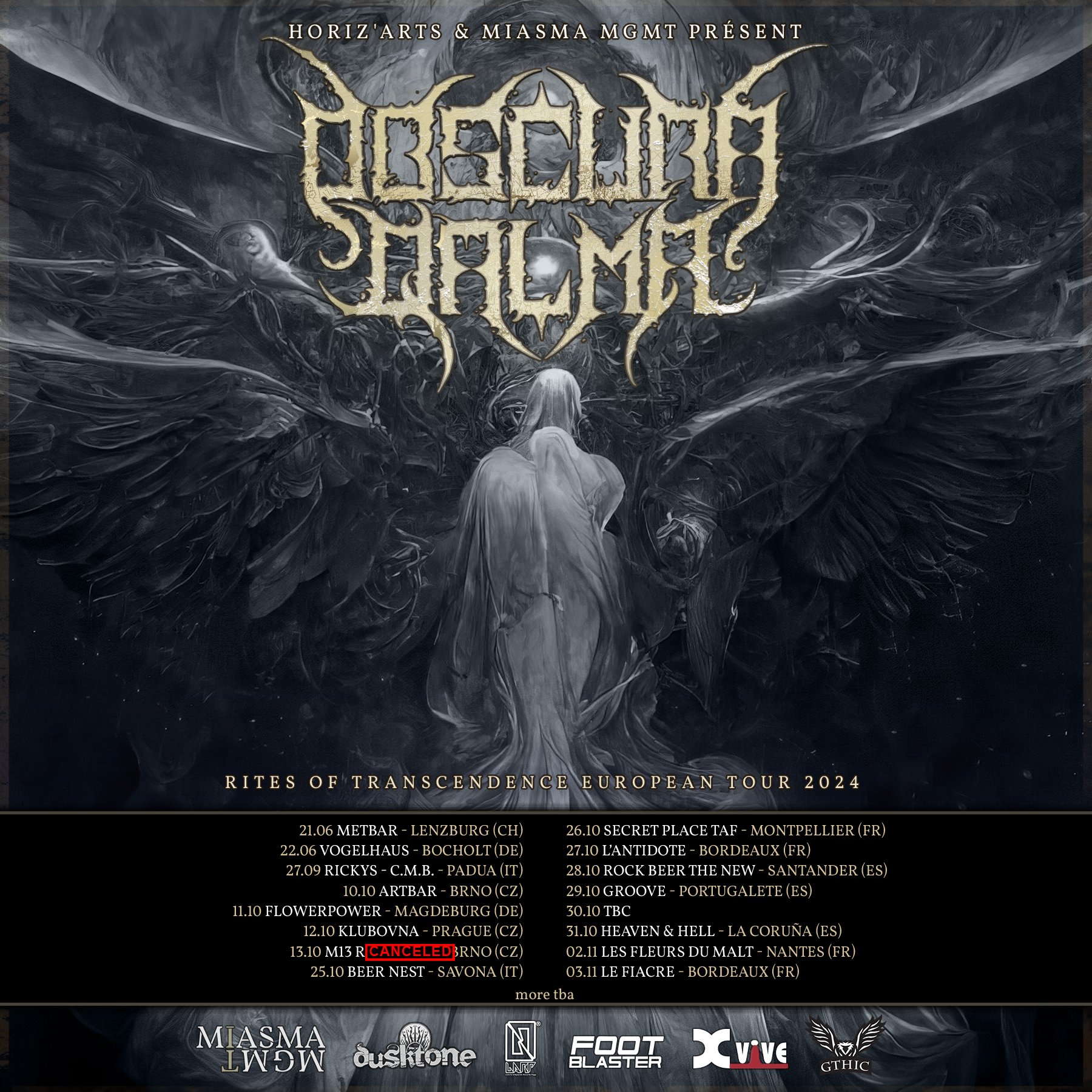 OBSCURA QALMA – Rites Of Transcendence European Tour